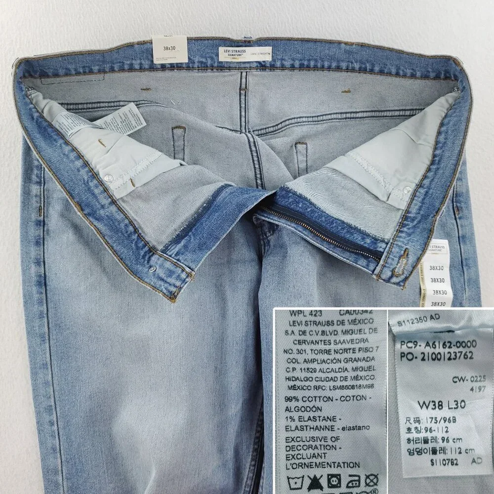 Levi's Signature Gold Jeans Loose Straight Stretch Men's 